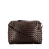 Bottega Veneta Messenger shoulder bag in brown intrecciato leather - 360 thumbnail