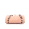 Chanel Timeless handbag in pink quilted leather - 360 Front thumbnail
