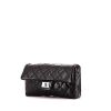 Bolsito de mano Chanel Mini 2.55 en cuero acolchado negro - 00pp thumbnail