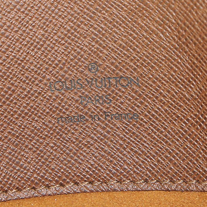 Louis Vuitton Musette Tango handbag in brown monogram canvas and natural leather - Detail D3