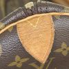 Sac de voyage Louis Vuitton Keepall 50 cm en toile monogram marron et cuir naturel - Detail D3 thumbnail