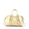 Miu Miu handbag in beige leather - 360 thumbnail