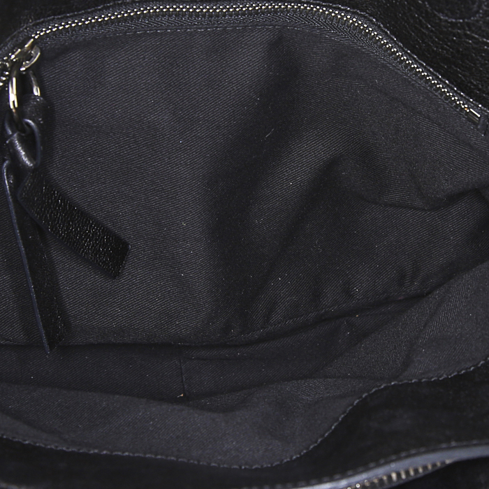 Bolso de mano Chloé Saskia en cuero negro - Detail D3