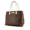 Louis Vuitton Wilshire medium model handbag in brown monogram canvas and natural leather - 00pp thumbnail