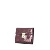 Portefeuille Louis Vuitton en cuir vernis monogram bordeaux - 00pp thumbnail