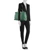 Fendi Peekaboo large model handbag in green leather - Detail D1 thumbnail