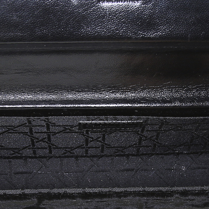 Pochette da sera Dior Vintage in velluto nero - Detail D2