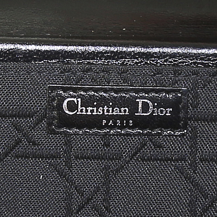 Pochette da sera Dior Vintage in velluto nero - Detail D4
