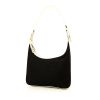 Gucci handbag in black canvas and white leather - 00pp thumbnail
