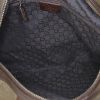 Gucci handbag in khaki canvas and brown leather - Detail D2 thumbnail