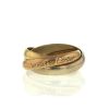 Cartier Trinity medium model ring in yellow gold,  pink gold and white gold - 360 thumbnail