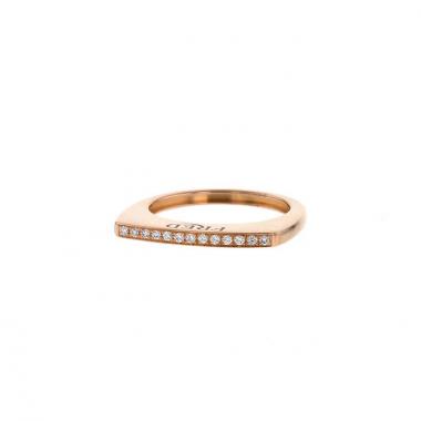 Anello Fred Success Skinny in oro rosa e diamanti
