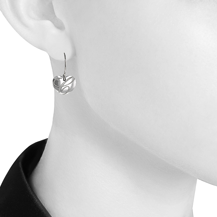 Paire de boucles d'oreilles Chopard Chopardissimo en or blanc