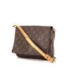 Bolso bandolera Louis Vuitton en lona Monogram marrón y cuero natural - 00pp thumbnail