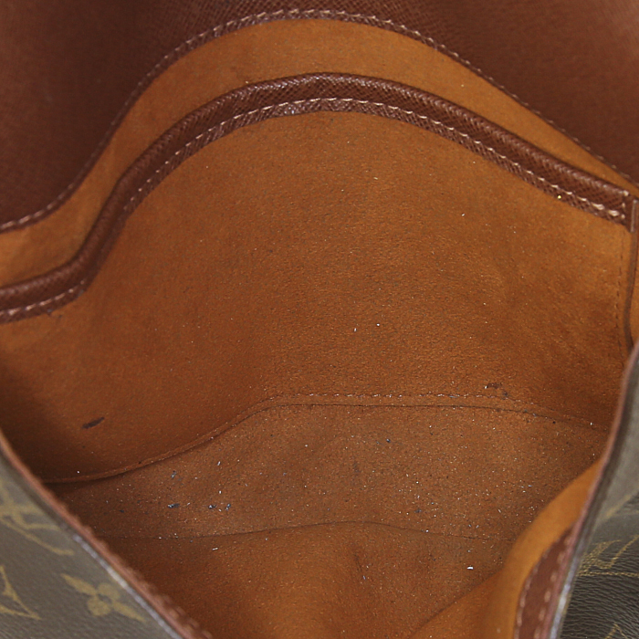 Louis Vuitton shoulder bag in brown monogram canvas and natural leather - Detail D2