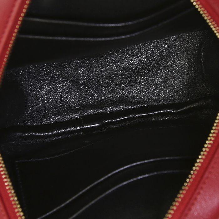 Saint Laurent Blogger shoulder bag in red leather - Detail D2
