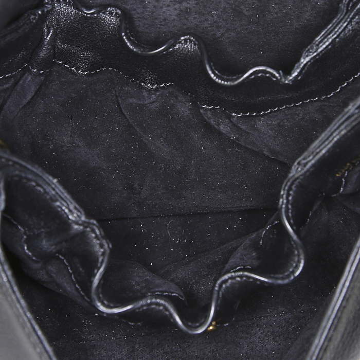 Jerome Dreyfuss Bobi handbag in black python - Detail D2