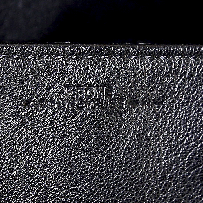 Sac à main Jerome Dreyfuss Bobi en python noir - Detail D4