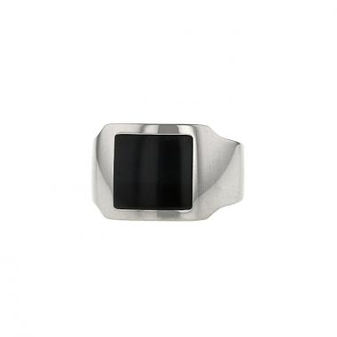 Bague Cartier Santos-Dumont en or blanc et oeil de faucon