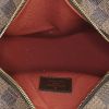 Sac bandoulière Louis Vuitton Olav en toile damier marron et cuir glacé marron - Detail D2 thumbnail