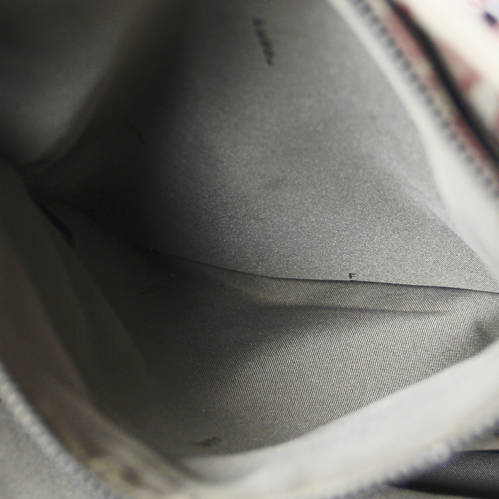 Shopping bag in tela monogram beige e rosa - Detail D4