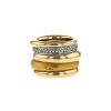 Pomellato Tubolare ring in yellow gold,  white gold and diamonds - 00pp thumbnail