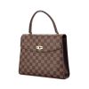 Louis Vuitton Malesherbes handbag in brown damier canvas and brown leather - 00pp thumbnail