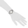 Reloj Rolex Datejust de acero y oro blanco 14k Ref :  1601 Circa  1971 - Detail D1 thumbnail