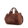 Alexander Wang shoulder bag in brown grained leather - 00pp thumbnail