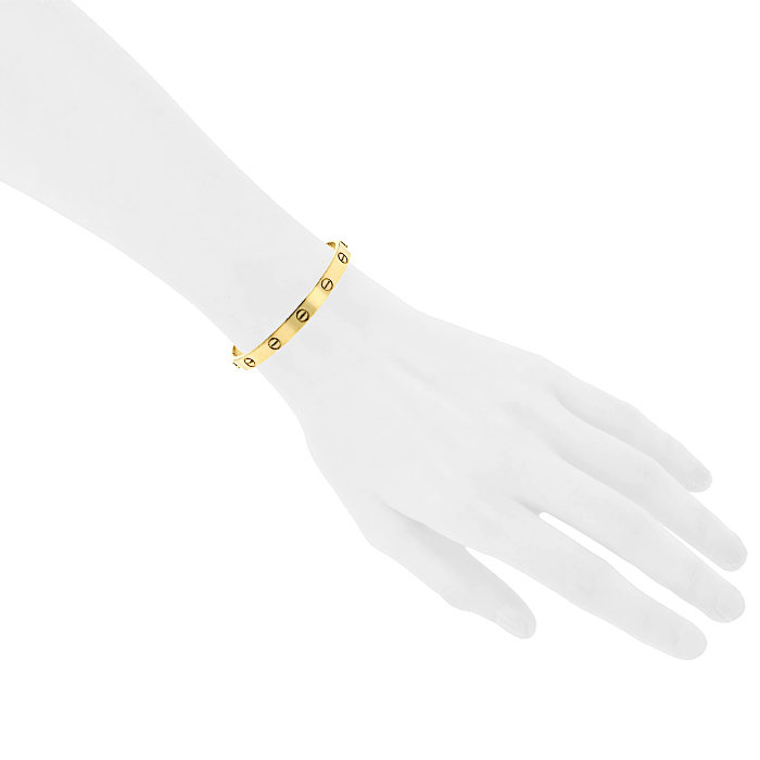 Cartier Love bracelet in yellow gold, size 16 - Detail D1
