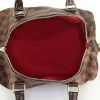 Louis Vuitton Speedy 30 handbag in ebene damier canvas and brown leather - Detail D2 thumbnail
