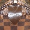 Bolso de mano Louis Vuitton Speedy 30 en lona a cuadros revestida ébano y cuero marrón - Detail D3 thumbnail