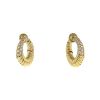 Van Cleef & Arpels earrings for non pierced ears in yellow gold and diamonds - 00pp thumbnail