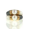 Bulgari ring in yellow gold,  pearl and mother of pearl - 360 thumbnail