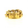 Anello flessibile Dior Gourmette modello grande in oro giallo - 360 thumbnail