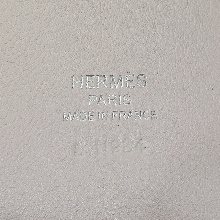 Pochette Hermès Kelly - Clutch en cuir Swift rose-pale - Detail D5