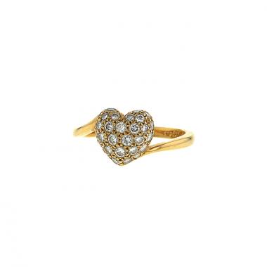 Sortija Cartier Coeur et Symbole en oro amarillo y diamantes