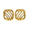 Patek Philippe Nautilus, by Angela Cummings, 1980's earrings for non pierced ears in yellow gold - 00pp thumbnail