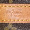 Sac de voyage Louis Vuitton Keepall 55 cm en toile monogram marron et cuir naturel - Detail D4 thumbnail