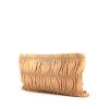 Prada Gaufre pouch in beige leather - 00pp thumbnail