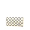 Portafogli Louis Vuitton in tela a scacchi e pelle bianca - 00pp thumbnail