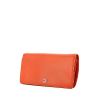 Billetera Chanel en cuero granulado naranja - 00pp thumbnail