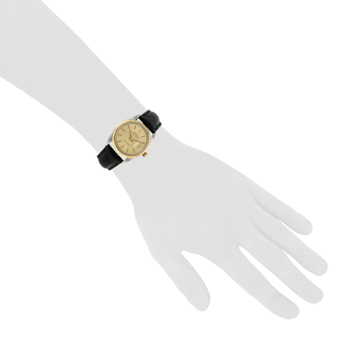 Rolex Datejust watch in 18k yellow gold and stainless steel Ref:  16013 Circa  1986 - Detail D1