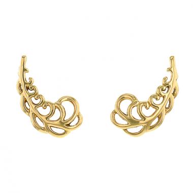 Paire de clips d'oreilles Tiffany 
Co Paloma Picasso en or jaune