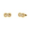 Vintage pair of cufflinks in yellow gold and diamonds - 00pp thumbnail