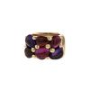 Pomellato Sassi large model sleeve ring in pink gold and colored stones - 00pp thumbnail