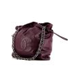 Chanel Grand Shopping handbag in purple leather - 00pp thumbnail