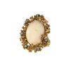 Vintage 1970's ring in 14 carats yellow gold and opal - 00pp thumbnail