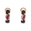 Pomellato Sassi earrings in pink gold and colored stones - 00pp thumbnail
