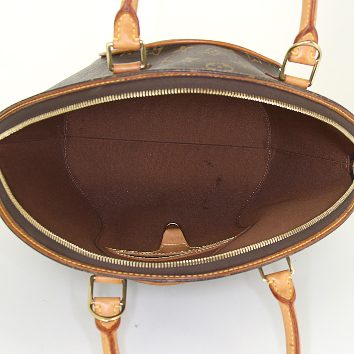 Louis Vuitton Ellipse large model handbag in monogram canvas and natural leather - Detail D2